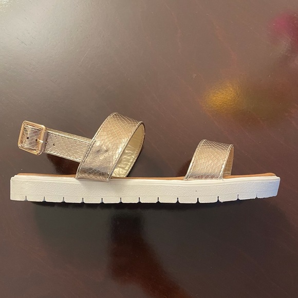 Metallic Strappy Sandals - Picture 6 of 8